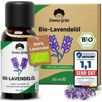 Emma Grün Duftöl Bio Lavendelöl 30 ml (Set), Lavendel Öl aus Griechenland, ätherische Öle naturrein & bio