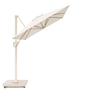 Platinum Ampelschirm, Creme, Metall, Quadratisch, 250x250 cm, Sonnen- & Sichtschutz, Sonnenschirme, Ampelschirme