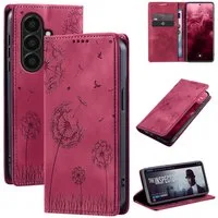 Tec-Expert Handyhülle Handy Hülle Klapphülle für Samsung Galaxy A57 5G 6.7 Zoll, 6.7, Blumen Pusteblume Case Cover mit Kartenfächern und RFID Schutz