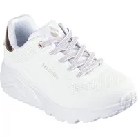 Skechers UNO LITE Slip-On Sneaker, Freizeitschuh, Halbschuh, Slipper mit metallic Fersenpatch