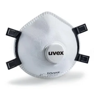 uvex silv-Air exxcel 7318 Atemschutzmaske FFP3 - Inhalt: 80 Stück in Einzelverpackung weiß one size - 8707318