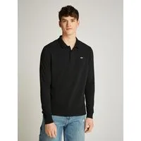 Tommy Jeans Poloshirt TJM SLIM PLACKET POLO LS EXT mit Logostickerei