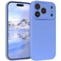 EAZY CASE Handyhülle für Apple iPhone 17 Pro Hülle Silikon 6,3 Zoll, Silikon Schutzhülle mit Kameraschutz kratzfest Back Cover Ultramarin