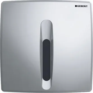 Geberit Urinal-Steuerung mit elektronischer Spülauslösung Netzbetrieb Abdeckplatte Kst. verchromt, 1 115817465