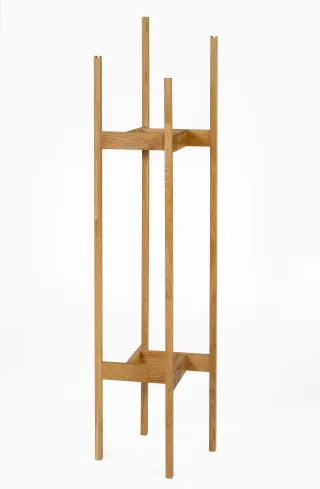 andas Garderobenständer im skandinavian Design, aus keilverzinkter massiver Eiche, FSC