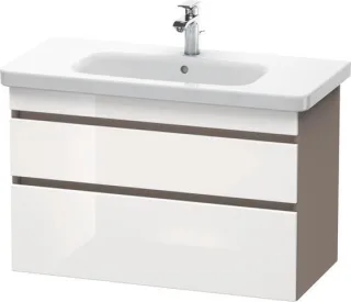 Duravit DuraStyle Waschtischunterbau wandhängend Weiß & Basalt Hochglanz & Matt 930x448x610 mm - DS6 DS648202243