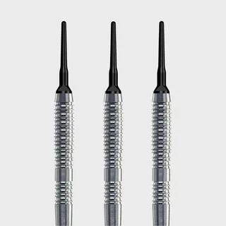 Soft Dart Barrel Tropfen Grip3 V1 - Silber / 16g