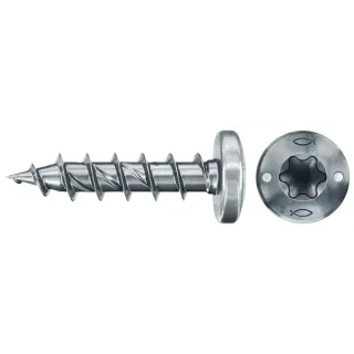 Fischer Spanplattenschraube 4,0x25 PowerFast FPF II PTF BC, Panhead, Innenstern TX, Vollgewinde - 670236