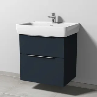 Sanipa 3way Waschtischunterbau zu Laufen Pro A Waschtisch mit 2 Auszügen, Marine-Matt UP7571R