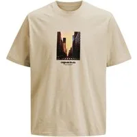 Jack & Jones T-Shirt JORVESTERBRO Picture Tee SS Crew Neck SN mit Print auf der Vorderseite
