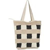 Marrakesch Orient & Mediterran Interior Schultertasche Boho Tasche Kalpur Motiv 2 Schultertasche aus Baumwolle in Bunt 40 cm (1-tlg), Handarbeit