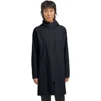 Jack Wolfskin Funktionsmantel WELLSEE COAT W mit verstaubarer und verstellbarer Kapuze, wasserdicht, atmungsaktiv