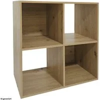 HTI-Living Standregal Regal 60x60 Thekla Artisaneiche, Stück 1-tlg., Standregal 4 Regalfächer