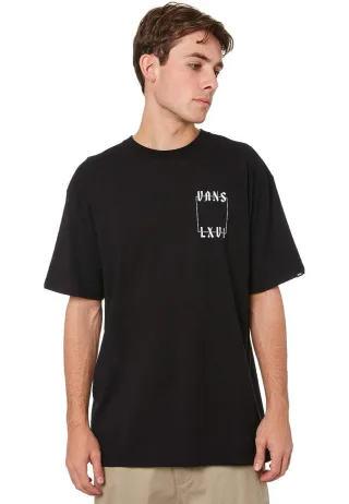 Vans Herren Crescent T-Shirt in Schwarz