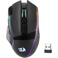 Redragon M991 Maus, RGB, 2,4 GHz/Bluetooth/kabelgebunden Gaming-Maus (Bluetooth, Funk (2,4 GHz), kabelgebunden (USB), 1000Hz Abfragerate, bis 26000 DPI, 9 programmierbare Tasten)