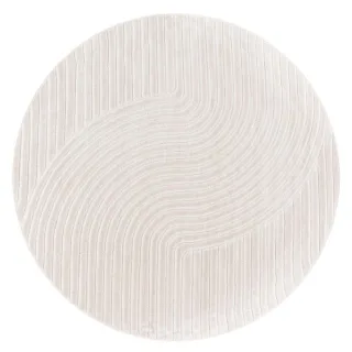 Paco Home Outdoorteppich, Creme, Textil, Rund, 160x160 cm, strapazierfähig, für Fußbodenheizung geeignet, Teppiche & Böden, Teppiche, Outdoorteppiche