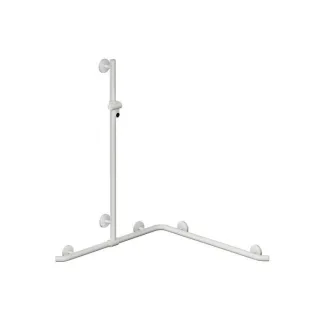 Hewi System 800 K Duschhandlauf 950.35.3409098 A1=1250 mm, W1=762 mm, W2=962 mm, signalweiß