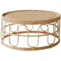 Tikamoon Couchtisch Couchtisch aus Rattan Samson