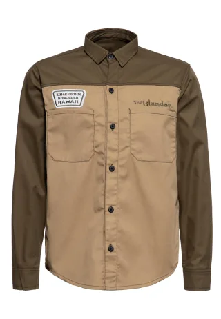 King Kerosin Herren Workwear Hemd The Islander braun