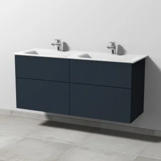 Sanipa 3way Waschtischunterbau zu Ideal Standard Connect Air Waschtisch mit 4 Auszügen, Marine-Matt SP6441R