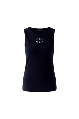 Oui - Tank Top darkblue - Gr. - 36