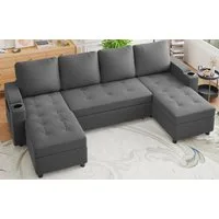 GUNJI Ecksofa L-shaped/U-shaped sofa with storage and sleeping functions