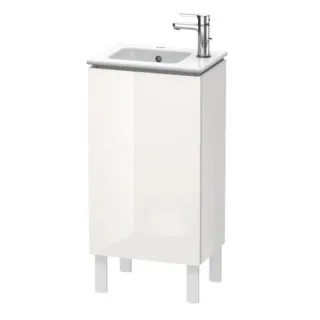 Duravit L-Cube Waschtischunterbau bodenstehend Weiß Hochglanz 420x294x704 mm - LC6273R2222 LC6273R2222
