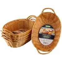 KESPER® Brotkorb Obstkorb mit Griffe, Kunststoff, (Set, 5-tlg), Spülmaschinengeeignet