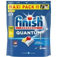 FINISH FINISH Powerball Quantum All in1 Citrus 50er Caps Maxi Pack Spülmaschinentabs (Strahlender Glanz ohne Rückstände)