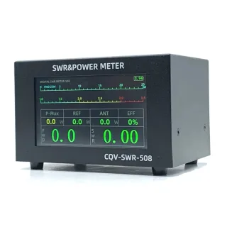 200W High Power SWR Meter 1.8-54MHz HF VHF UHF 4.3 Inch IPS Color Display Fine Tuning Shortwave Radio Accessories CQV-SW