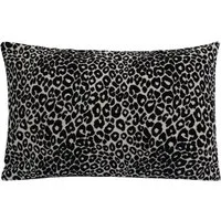 REALLaxx Dekokissen Leopardenmuster LEO, Kissenbezug mit Füllung, 50x50/40x60, schwarz-weiß, waschbar