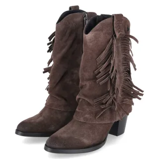 LAZAMANI Westernstiefel EMI  Braun - Gr. 37 -  Leder und Textil