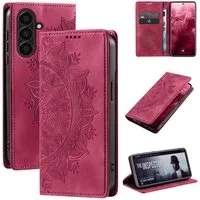 Tec-Expert Handyhülle Mandala Hülle Cover für Samsung Galaxy A56 5G 6.7 Zoll, 6.7", Klapphülle Case Tasche mit Kartenfächern und RFID Schutz