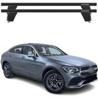 OMAC Dachträger für Mercedes GLC C253 2020-2025 ABE Alu Schwarz (2-St), Wasserbeständig,Abnehmbar,Multifunktional,Leichtgewichtig