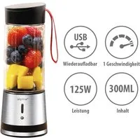 *Alpina* Akku-Smoothie-Maker Sommer Smoothie Maker to go 2go Akku Unterwegs, 125 W