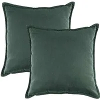 JACK Kissenbezüge 45x45cm 2er Set Kissenhülle Leinenoptik Mistral, (2 Stück), große Auswahl, Uni, Bunt, Baumwolle, Bezug