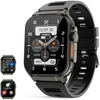 Lige Smart Watch Ultra Herren mit Telefonfunktion, Fitness-Tracker Smartwatch, IP67 Wasserdicht, 100+ Sportmodi, Schlafüberwachung
