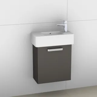 Artiqua 411 Waschtischunterschrank für Vero 070350, Stahlgrau Metallic, 411-WUT-D28-R-7141-88 411-WUT-D28-R-7141-88