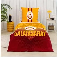 Tac Jugendbettwäsche GALATASARAY Bettwäsche-Set, Baumwolle, 2 teilig, Doppelseitig, superweich, verdeckter Reißverschluss