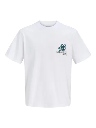 JACK&JONES - JORHYERES BACK CRAYON TEE SS CN JNR Bright White - Gr. - 164