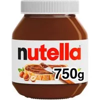 nutella Schokoaufstrich, Nutella Aufstrich fürs Brot Haselnuss Nougat Creme schokoladig 750g