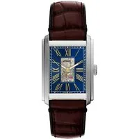 Fossil Automatikuhr Carraway ME3273, Armbanduhr, Herrenuhr, Mechanische Uhr, Lederarmband, analog