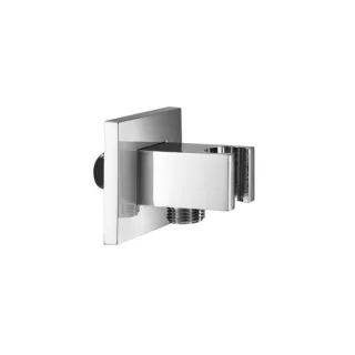 Herzbach Living Spa Brauseanschlussbogen 11.685400.2.01 mit starrem Halter, chrom