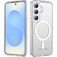 CoolGadget Handyhülle Premium Silikon Handy Case für Samsung Galaxy S25 6,2 Zoll, Hülle Transparent Schutzhülle kompatibel mit MagSafe Zubehör