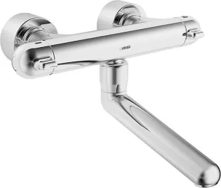 Hansa Wasch-/Spültisch Thermostat Wandbatt. Hansacare 0830 Ausladung 250 mm, chrom 8302201