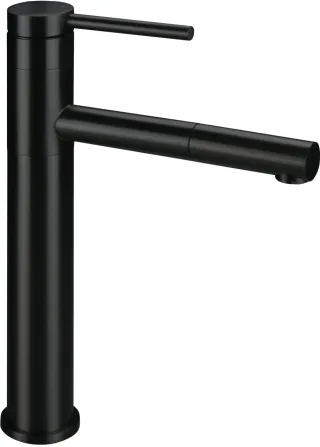 Neuesbad Serie 320 Waschtischarmatur mit PULL OUT Auslauf, Erhöht, ohne Ablaufgarnitur, Schwarz NB1DEBGEN22K1