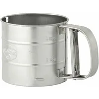 Dr. Oetker Küchenhelfer Küchensieb Kitchen Tools Classic Einhand-Mehlsieb Ø 10.5 cm, Stahlblech