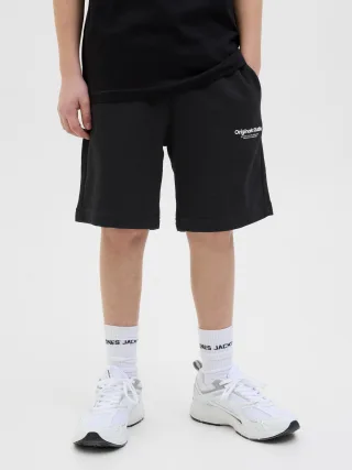 JACK&JONES - JPSTVESTERBRO SWEAT SHORTS GMS SN JNR black - Gr. - 140