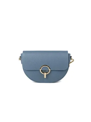 Giulia Monti Schultertasche Stahlblau