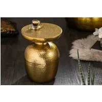 riess-ambiente Beistelltisch ORIENT 50cm gold, Hammerschlag Design · Metall · Handarbeit · orientalischer Stil